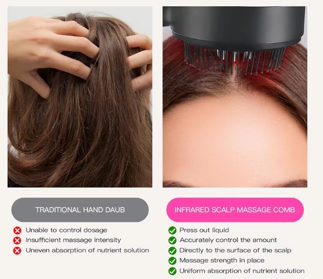 Masajeador de cabello con luz roja - additional image 4